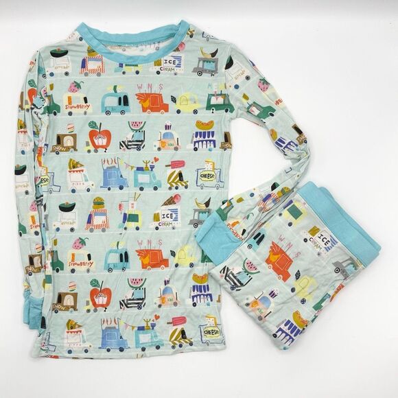 Little Sleepies Other - Little Sleepies Food Truck Bamboo Pajama Set Long Sleeve Pants - Kids US 7/8